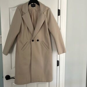 ￼ Coat women’s casual three-quarter length ￼